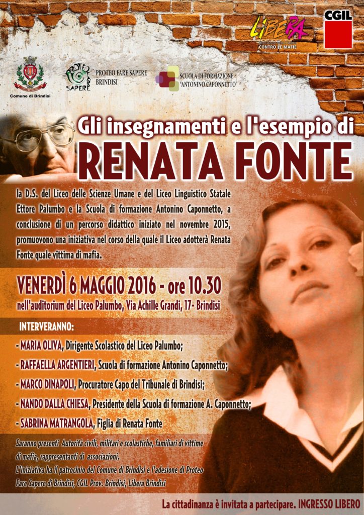 Renata Fonte - 06 maggio 2016